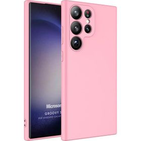 Microsonic Samsung Galaxy S23 Ultra Groovy Soft Pembe Kılıf