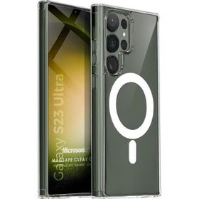 Microsonic Samsung Galaxy S23 Ultra MagSafe Clear Soft Şeffaf Cep Telefonu Kılıfı