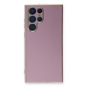 Microsonic Samsung Galaxy S23 Ultra Olive Plated Lila Cep Telefonu Kılıfı