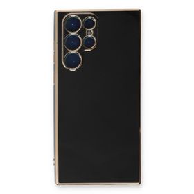 Microsonic Samsung Galaxy S23 Ultra Olive Plated Siyah Cep Telefonu Kılıfı