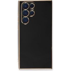Microsonic Samsung Galaxy S23 Ultra Olive Plated Siyah Cep Telefonu Kılıfı