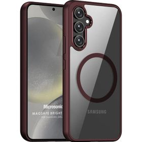 Microsonic Samsung Galaxy S24 Magsafe Bright Planet Bordo Kılıf