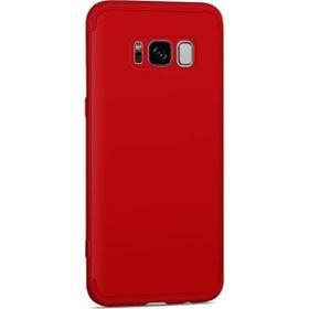 Microsonic Samsung Galaxy S8 Double Dip 360 Protective Kırmızı Kılıf