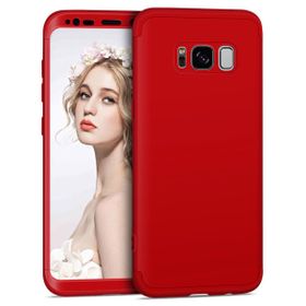 Microsonic Samsung Galaxy S8 Double Dip 360 Protective Kırmızı Kılıf