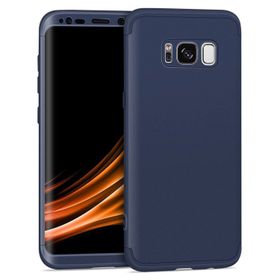 Microsonic Samsung Galaxy S8 Double Dip 360 Protective Lacivert Kılıf