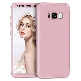 Microsonic Samsung Galaxy S8 Double Dip 360 Protective Rose Gold Kılıf