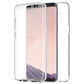 Microsonic Samsung Galaxy S8 Plus 6 tarafı tam full koruma 360 Clear Soft Şeffaf Kılıf