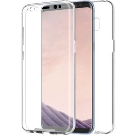 Microsonic Samsung Galaxy S8 Plus 6 tarafı tam full koruma 360 Clear Soft Şeffaf Kılıf