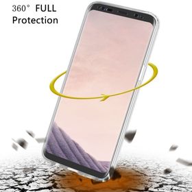 Microsonic Samsung Galaxy S8 Plus 6 tarafı tam full koruma 360 Clear Soft Şeffaf Kılıf