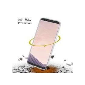 Microsonic Samsung Galaxy S8 Plus 6 tarafı tam full koruma 360 Clear Soft Şeffaf Kılıf