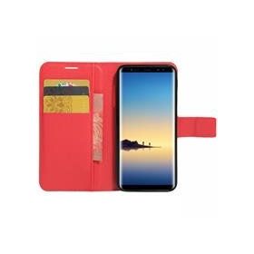 Microsonic Samsung Galaxy S8 Plus Deri Dokulu Silikon Kırmızı Cep Telefonu Kılıfı