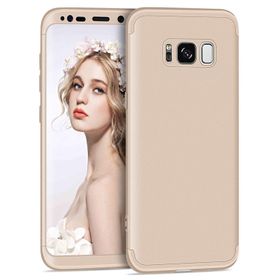 Microsonic Samsung Galaxy S8 Plus Double Dip 360 Protective Gold Kılıf