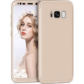 Microsonic Samsung Galaxy S8 Plus Double Dip 360 Protective Gold Kılıf