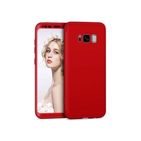 Microsonic Samsung Galaxy S8 Plus Double Dip 360 Protective Kırmızı Kılıf