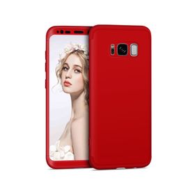 Microsonic Samsung Galaxy S8 Plus Double Dip 360 Protective Kırmızı Kılıf