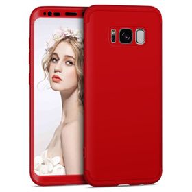 Microsonic Samsung Galaxy S8 Plus Double Dip 360 Protective Kırmızı Kılıf