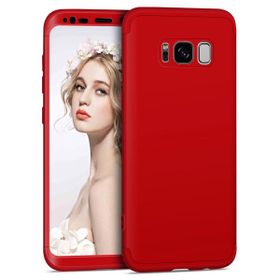 Microsonic Samsung Galaxy S8 Plus Double Dip 360 Protective Kırmızı Kılıf