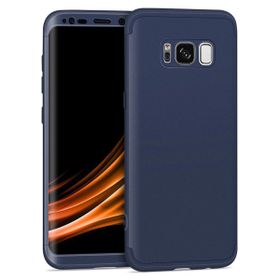 Microsonic Samsung Galaxy S8 Plus Double Dip 360 Protective Lacivert Kılıf