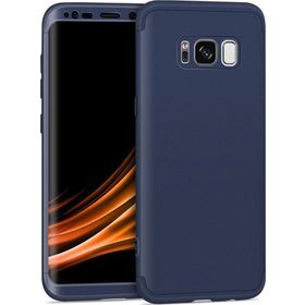 Microsonic Samsung Galaxy S8 Plus Double Dip 360 Protective Lacivert Kılıf