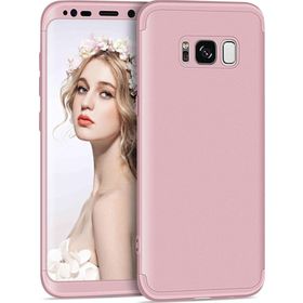 Microsonic Samsung Galaxy S8 Plus Double Dip 360 Protective Rose Gold Kılıf