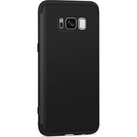 Microsonic Samsung Galaxy S8 Plus Double Dip 360 Protective Siyah Kılıf