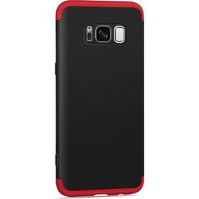 Microsonic Samsung Galaxy S8 Plus Double Dip 360 Protective Siyah Kırmızı Kılıf