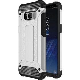Microsonic Samsung Galaxy S8 Plus Rugged Armor Gümüş Kılıf