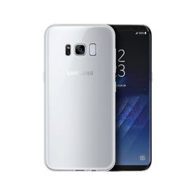 Microsonic Samsung Galaxy S8 Plus Transparent Soft Beyaz Kılıf