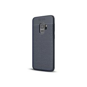 Microsonic Samsung Galaxy S9 Deri Dokulu Silikon Lacivert Kılıf
