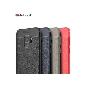 Microsonic Samsung Galaxy S9 Deri Dokulu Silikon Lacivert Kılıf