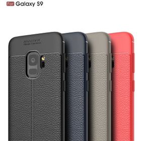 Microsonic Samsung Galaxy S9 Deri Dokulu Silikon Lacivert Kılıf