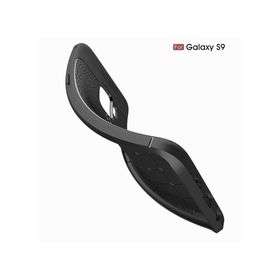 Microsonic Samsung Galaxy S9 Deri Dokulu Silikon Siyah Kılıf