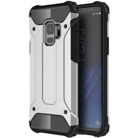 Microsonic Samsung Galaxy S9 Rugged Armor Gümüş Kılıf
