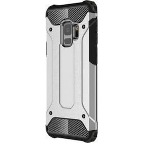 Microsonic Samsung Galaxy S9 Rugged Armor Gümüş Kılıf