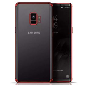 Microsonic Samsung Galaxy S9 Skyfall Transparent Clear Kırmızı Kılıf