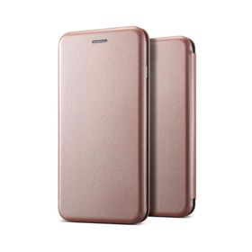 Microsonic Samsung Galaxy S9 Ultra Slim Leather Design Flip Cover Rose Gold Kılıf