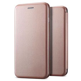 Microsonic Samsung Galaxy S9 Ultra Slim Leather Design Flip Cover Rose Gold Kılıf