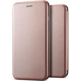 Microsonic Samsung Galaxy S9 Ultra Slim Leather Design Flip Cover Rose Gold Kılıf