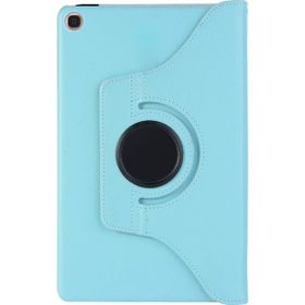 Microsonic Samsung Galaxy Tab A 10.1 İnç T510 360 Rotating Stand Deri Mavi Kılıf