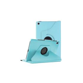 Microsonic Samsung Galaxy Tab A 10.1 İnç T510 360 Rotating Stand Deri Mavi Kılıf