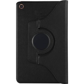 Microsonic Samsung Galaxy Tab A 10.1 İnç T510 360 Rotating Stand Deri Siyah Kılıf