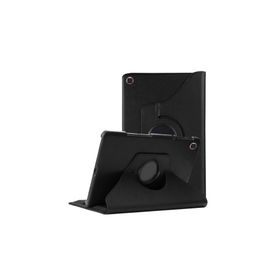 Microsonic Samsung Galaxy Tab A 10.1 İnç T510 360 Rotating Stand Deri Siyah Kılıf