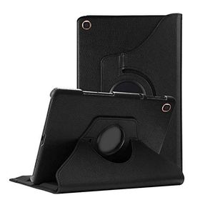 Microsonic Samsung Galaxy Tab A 10.1 İnç T510 360 Rotating Stand Deri Siyah Kılıf