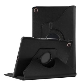 Microsonic Samsung Galaxy Tab A 10.1 İnç T510 360 Rotating Stand Deri Siyah Kılıf