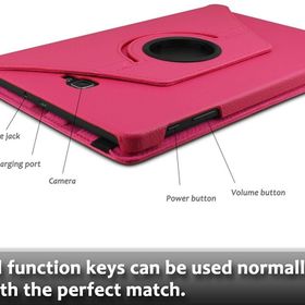 Microsonic Samsung Galaxy Tab A 10.1inç P580 360 Rotating Stand Deri Kılıf