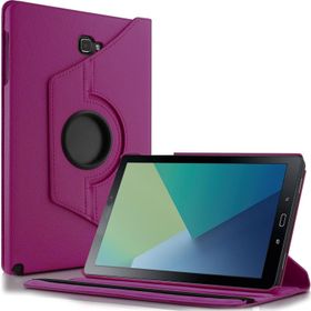 Microsonic Samsung Galaxy Tab A 10.1inç P580 360 Rotating Stand Deri Mor Kılıf