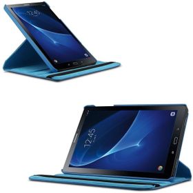 Microsonic Samsung Galaxy Tab A 10.1inç T580 360 Rotating Stand Deri Mavi Kılıf