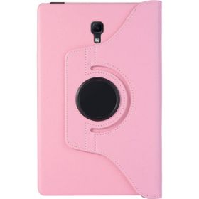 Microsonic Samsung Galaxy Tab A 10.5'' T590 360 Rotating Stand Deri Açık Pembe Kılıf