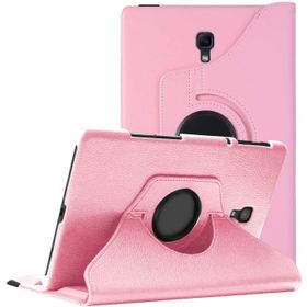Microsonic Samsung Galaxy Tab A 10.5'' T590 360 Rotating Stand Deri Açık Pembe Kılıf