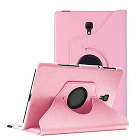 Microsonic Samsung Galaxy Tab A 10.5'' T590 360 Rotating Stand Deri Açık Pembe Kılıf